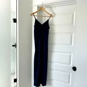 HATCH Maternity The Ricky Slip Dress Size Navy Blue